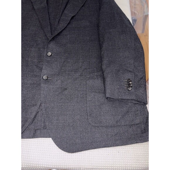 Proper Cloth Summer Sport Coat Men's 56 Tropical Wool Drago Slate Herringbone - Picture 8 of 12